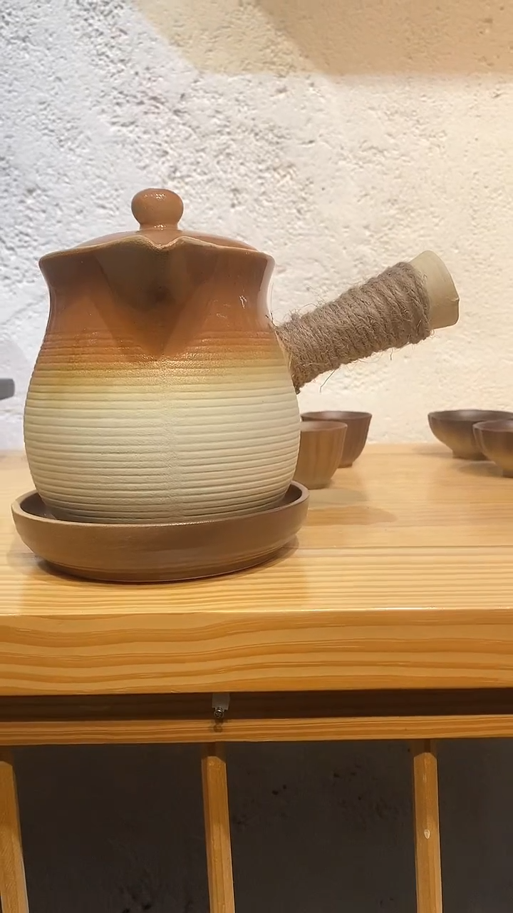 【闪购商品】1000ml美人罐罐壶+陶瓷盖+壶承