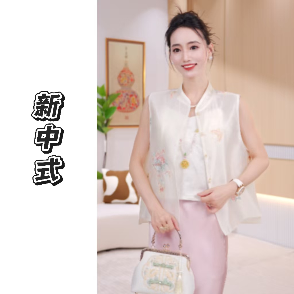 【SQ马甲】女爆款宽松透气冰凉感百搭上衣马甲JX0021