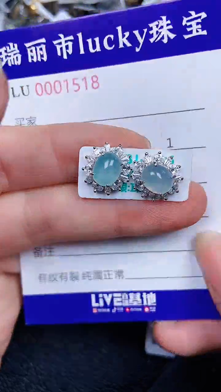 颈饰银S925镶嵌翡翠1518