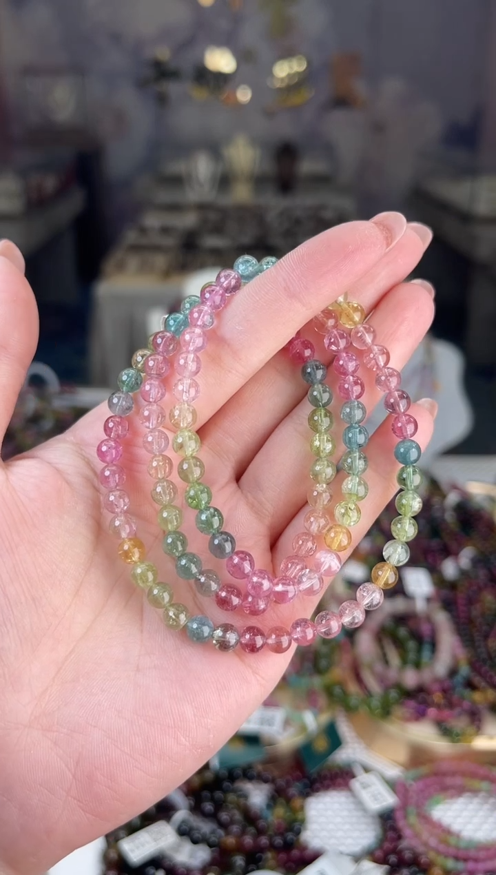 【闪购商品】碧玺/未镶嵌5mm+碧玺多圈多样性发货
