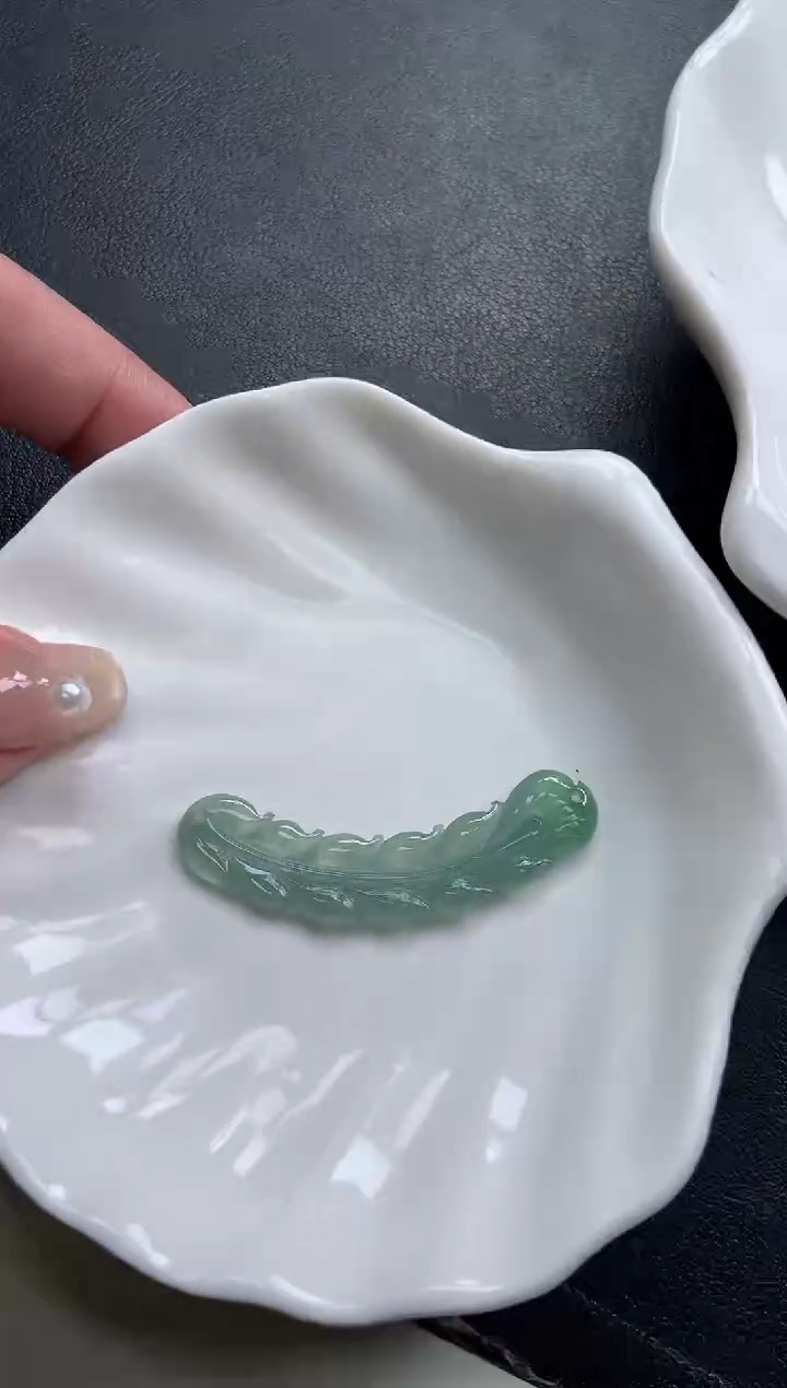 【闪购商品】定制翡翠未镶嵌玉璜-编绳