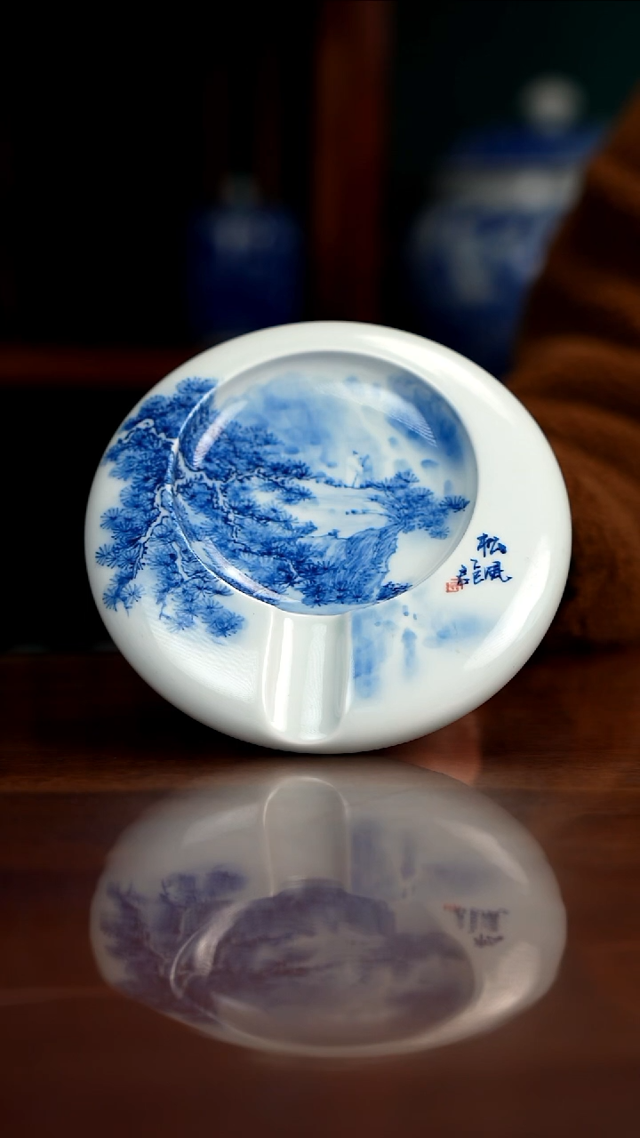 晓月柴窑 松风图