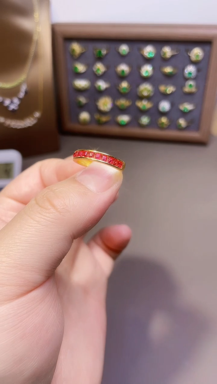 【闪购商品】红宝石戒指银S925镶嵌一枚