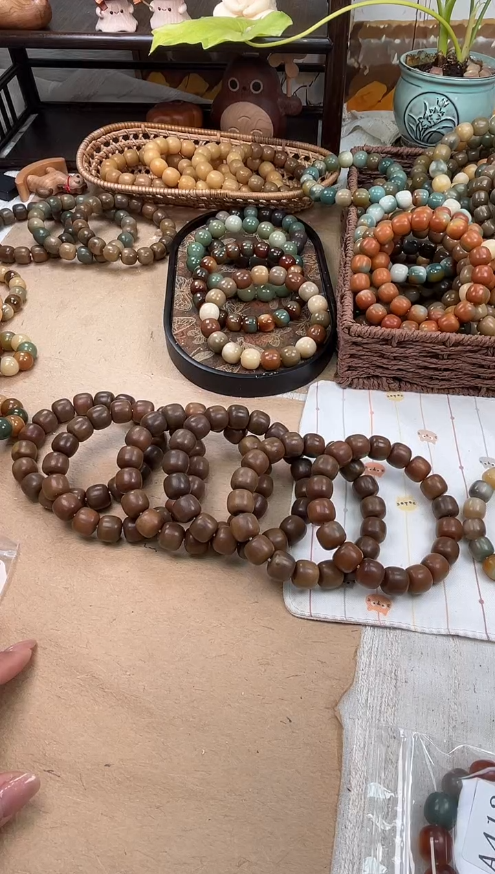 手串菩提根/象牙果a336 卡15 干磨猪油膏瑕疵