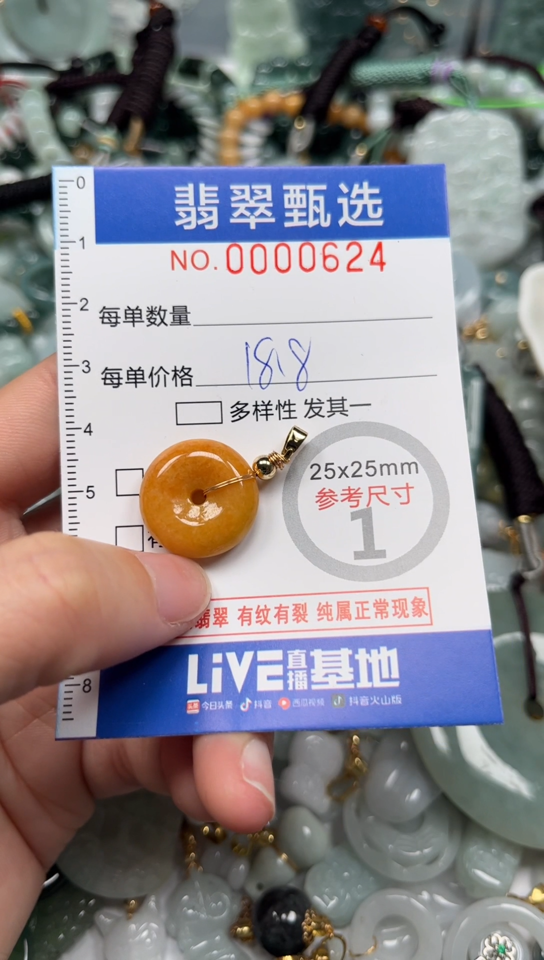 【闪购商品】翡翠颈饰未镶嵌00..0624