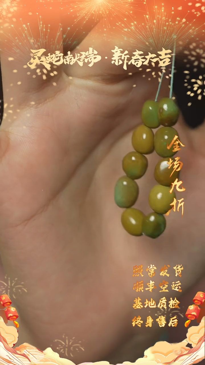 【闪购商品】绿松石C91（多样性发一件）未镶嵌散珠