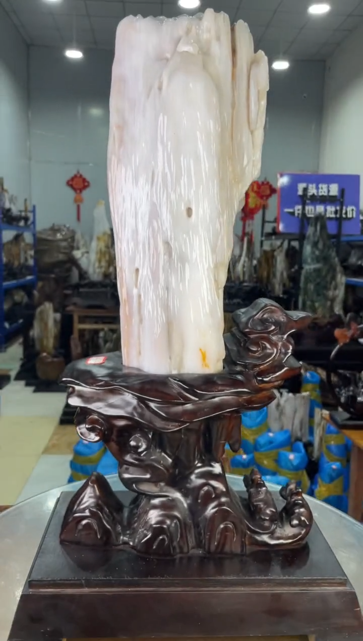 【闪购商品】硅化玉摆件未镶嵌47