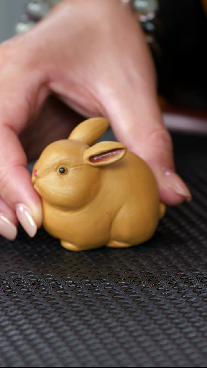 茶壶紫砂紫砂38  小兔茶宠