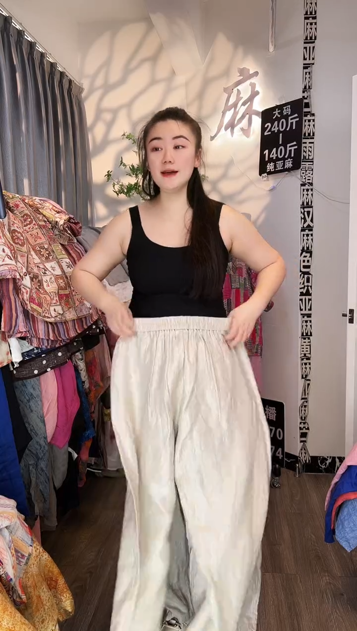 亚麻汉麻苎麻大码女装。