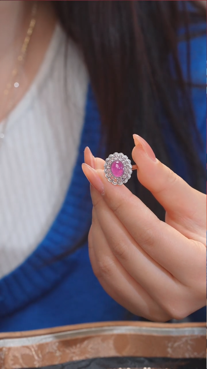 【闪购商品】红宝石戒指18K金镶嵌（2ct）@@U7419