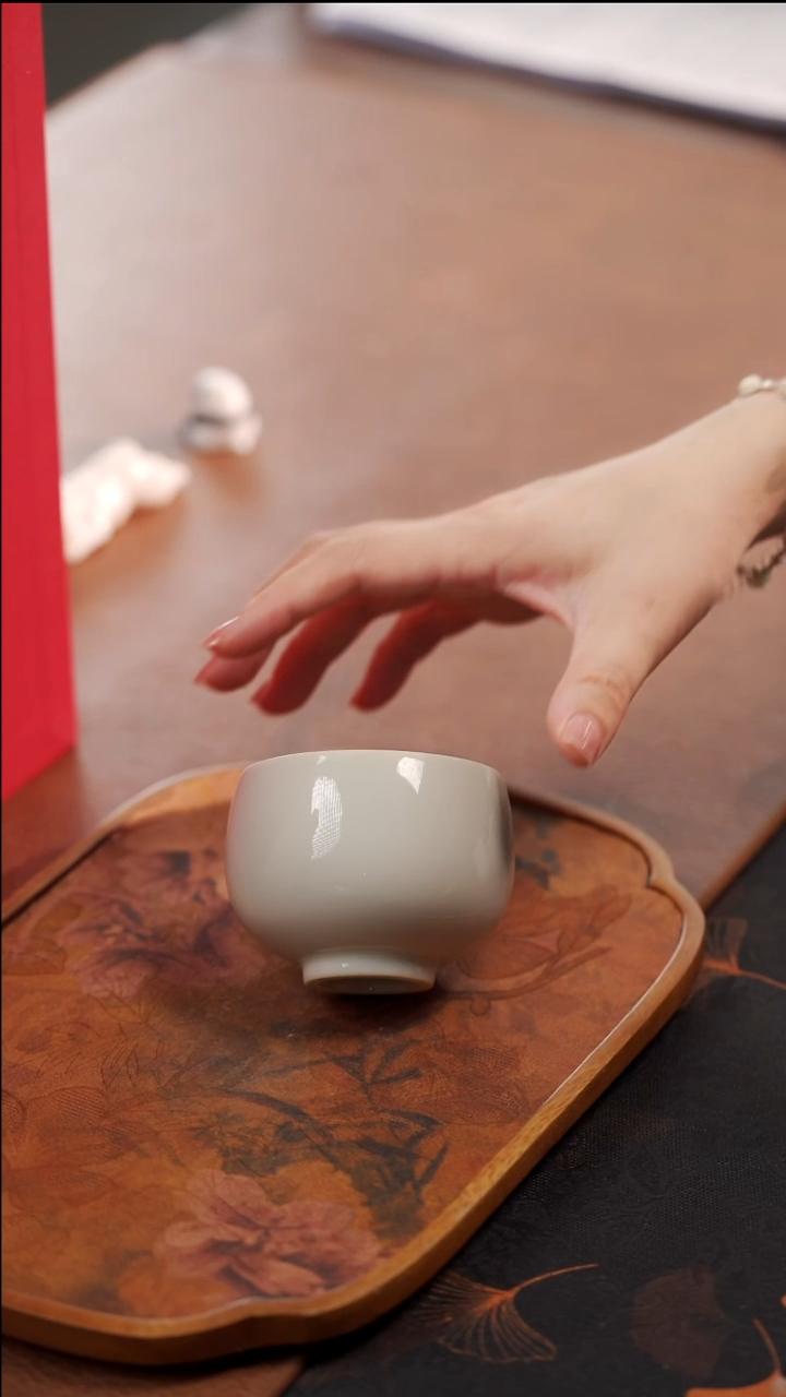 柴烧禅定杯-光素