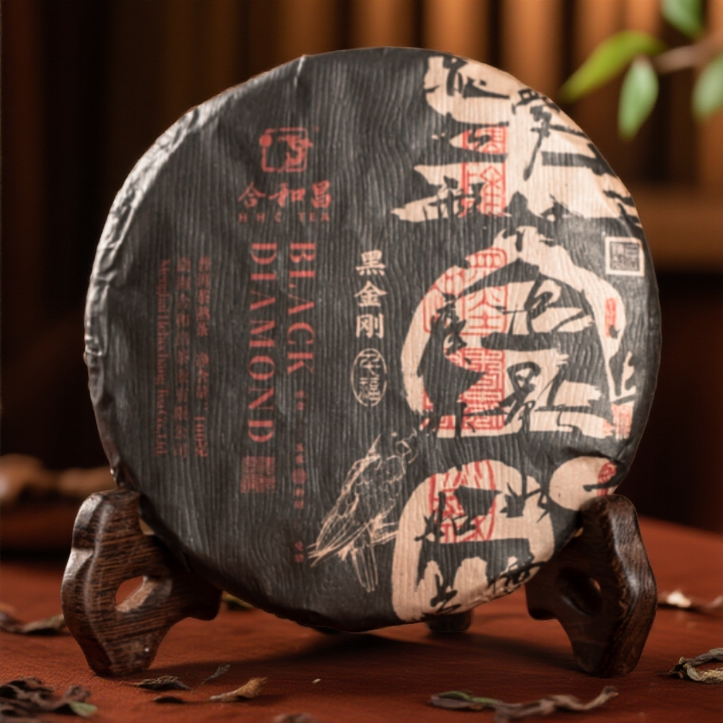 2023年合和昌品牌黑金刚（老曼峨古树苦甘）普洱茶100g（熟）