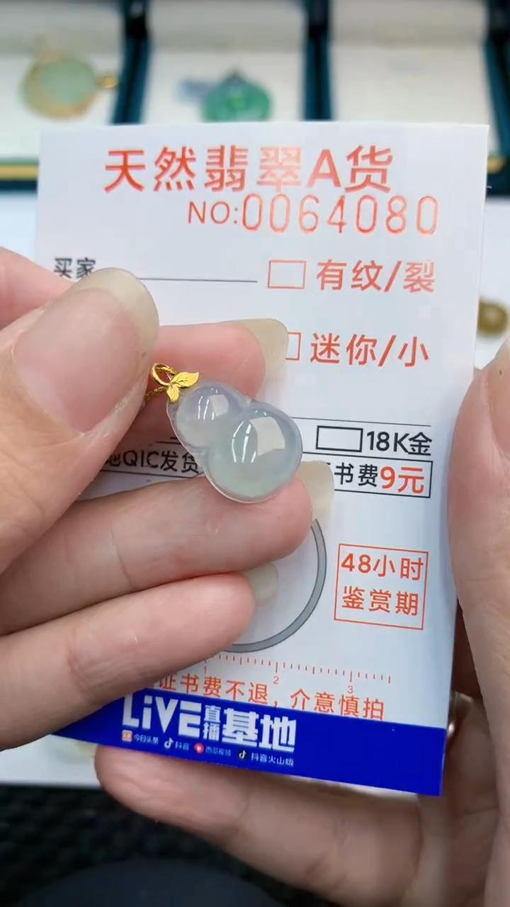 【闪购商品】翡翠颈饰18K金镶嵌            8