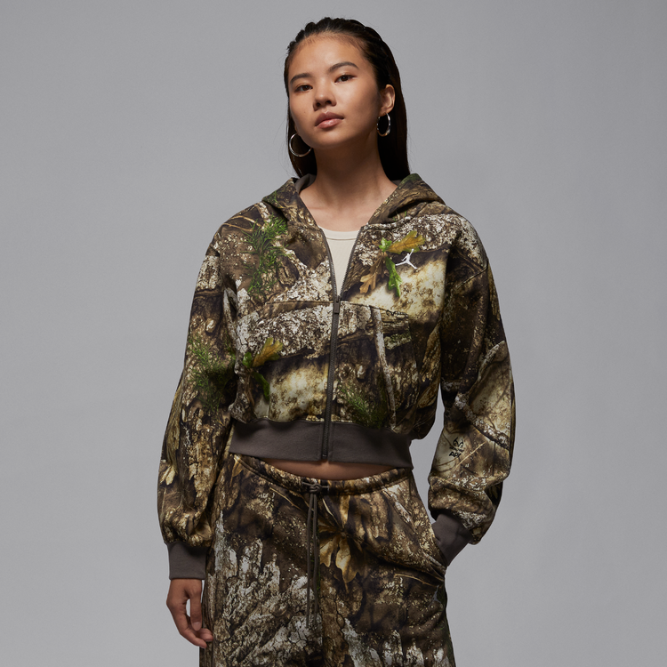 NIKE/耐克【可自提】官方正品AJ女款迷彩运动休闲外套HV0470-133