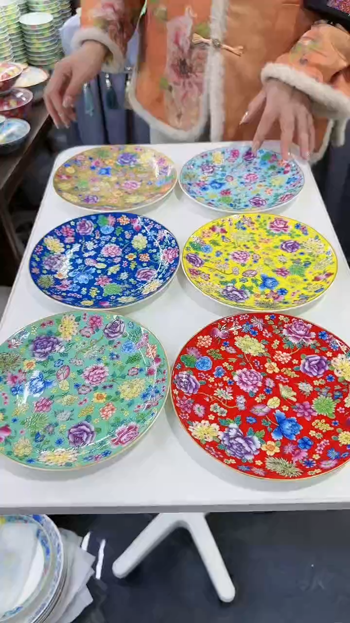 【闪购商品】瓷片7英寸骨碟6个景德镇陶瓷