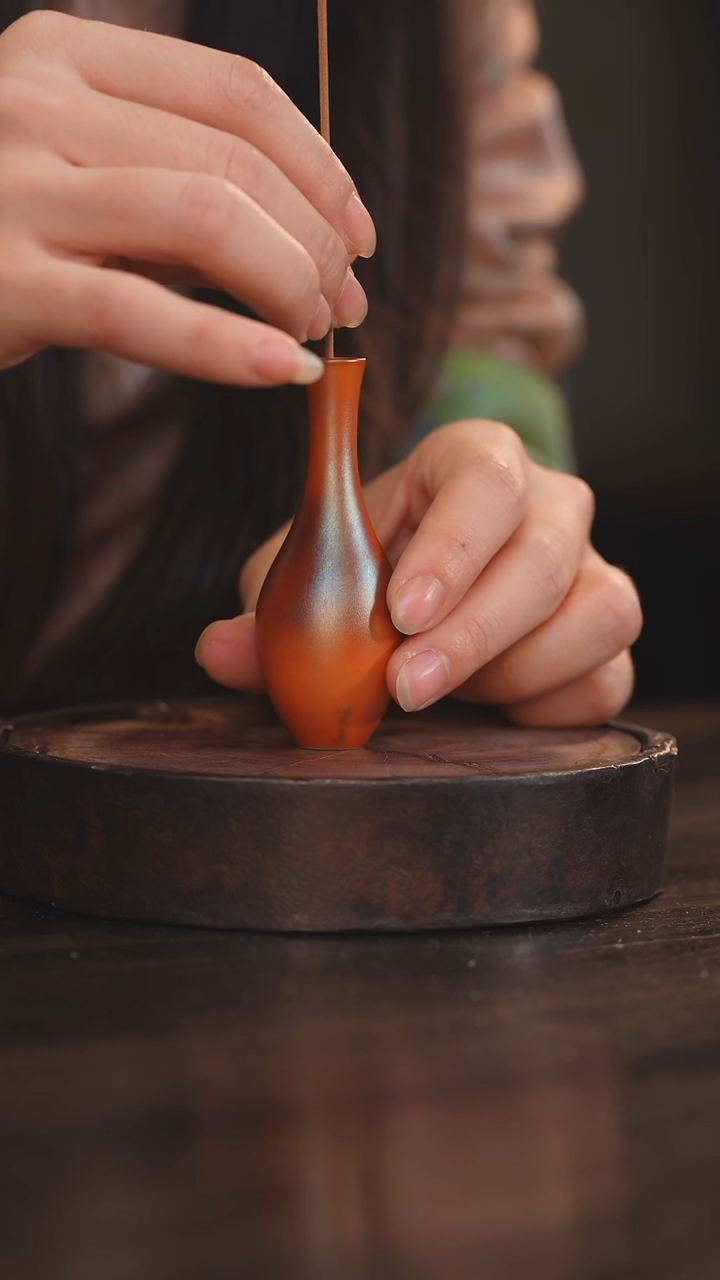 【闪购商品】杯28柴房陶瓷丨金红玉净瓶