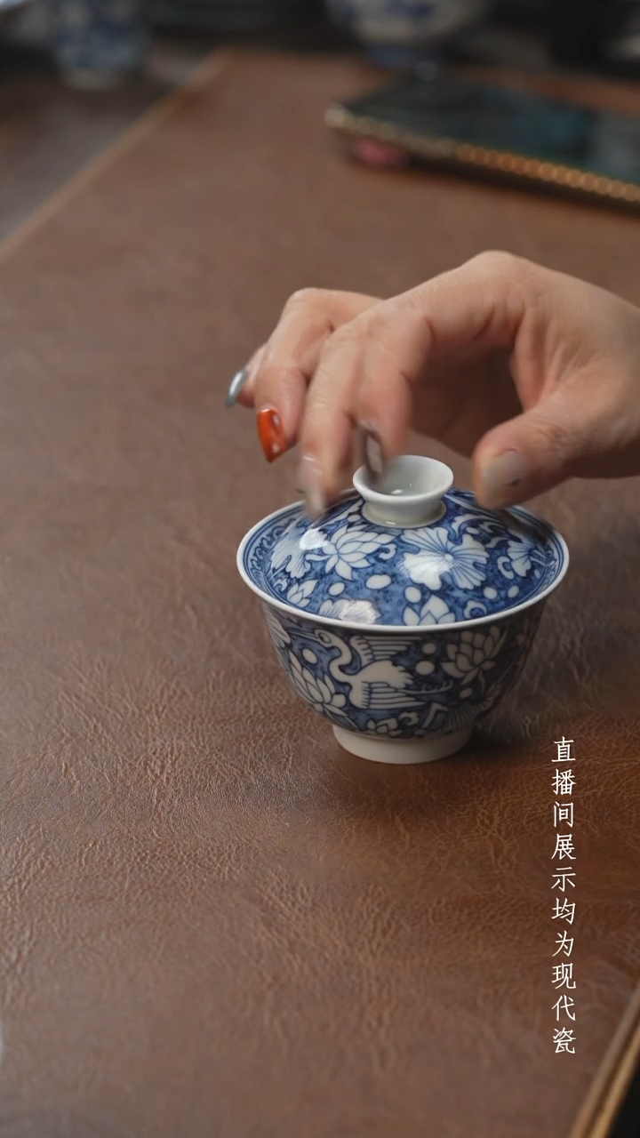 茶器茶器一鹭盖碗