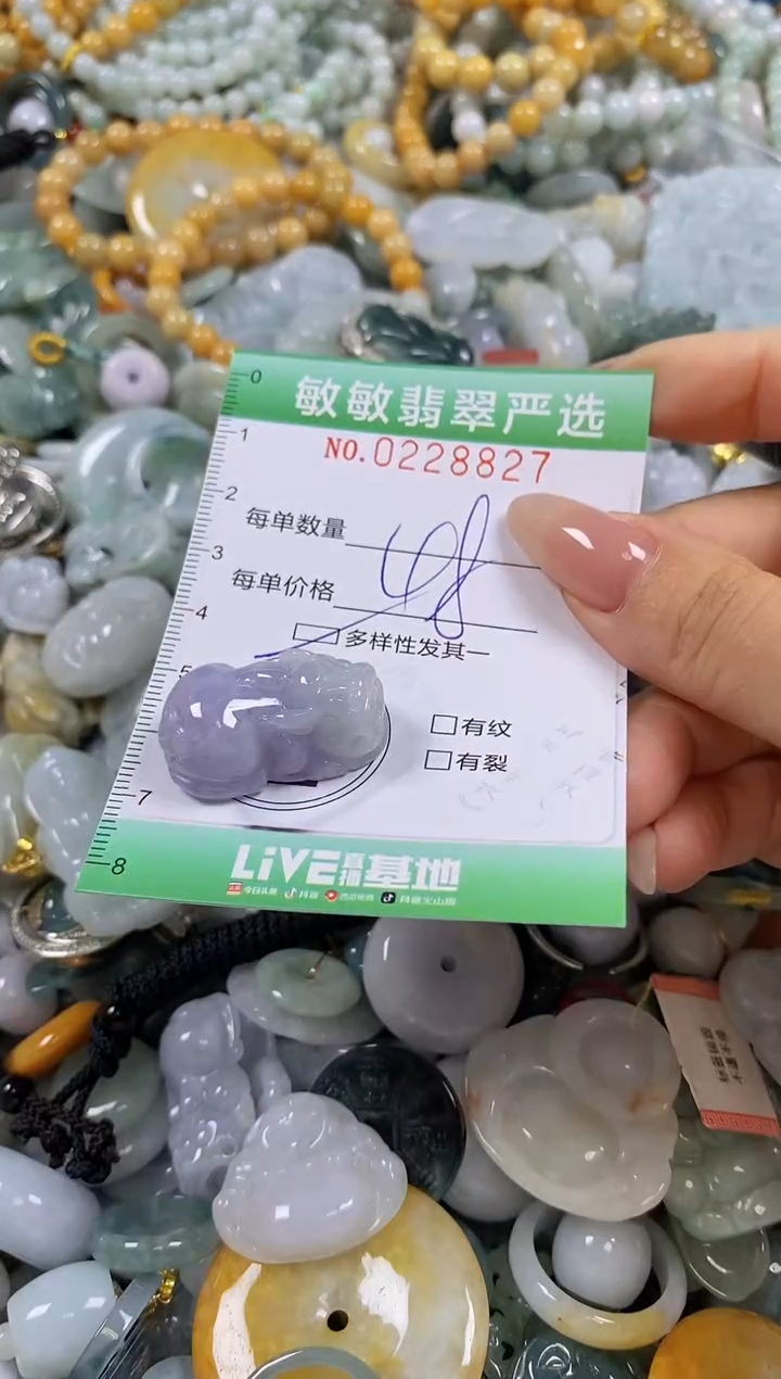 翡翠未镶嵌颈饰闪购0228827多样性发其一