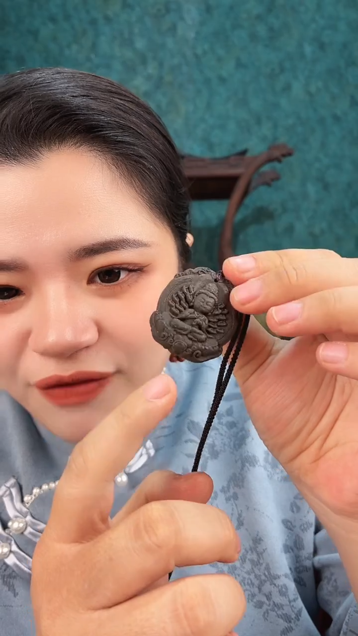 珠串黑财神香方千手宝宝佛香牌