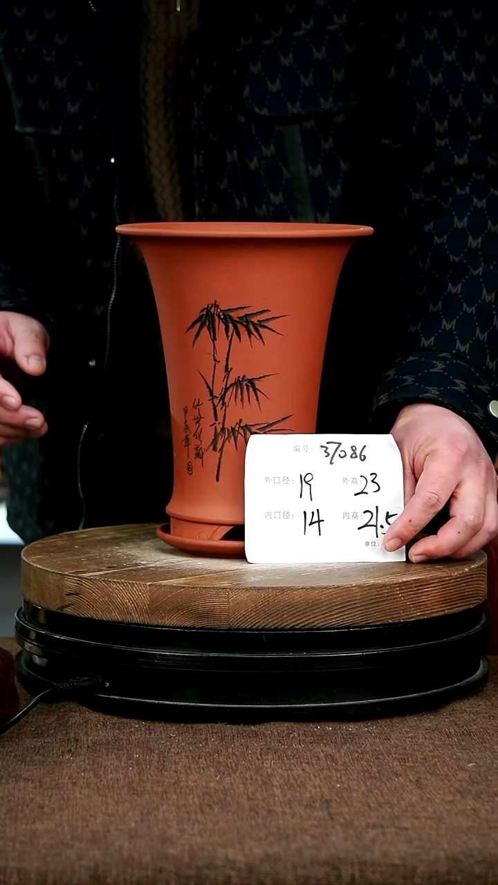 【闪购商品】紫砂花盆37086+z宜兴紫砂花盆