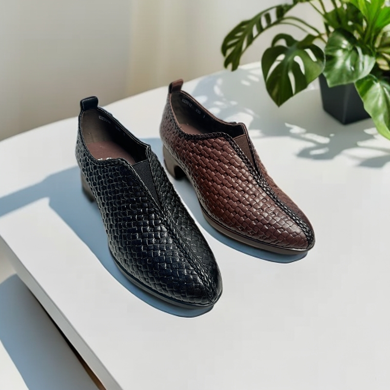 OZHAS真牛皮女鞋时尚百搭