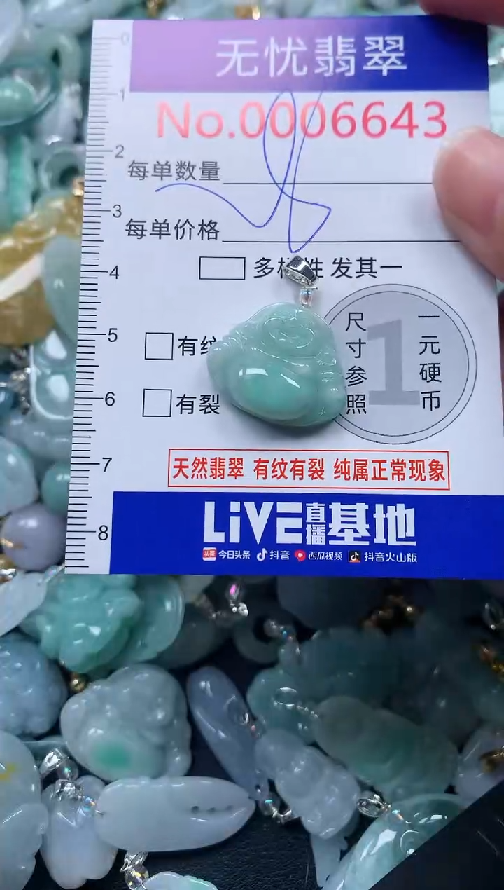 颈饰未镶嵌翡翠6643