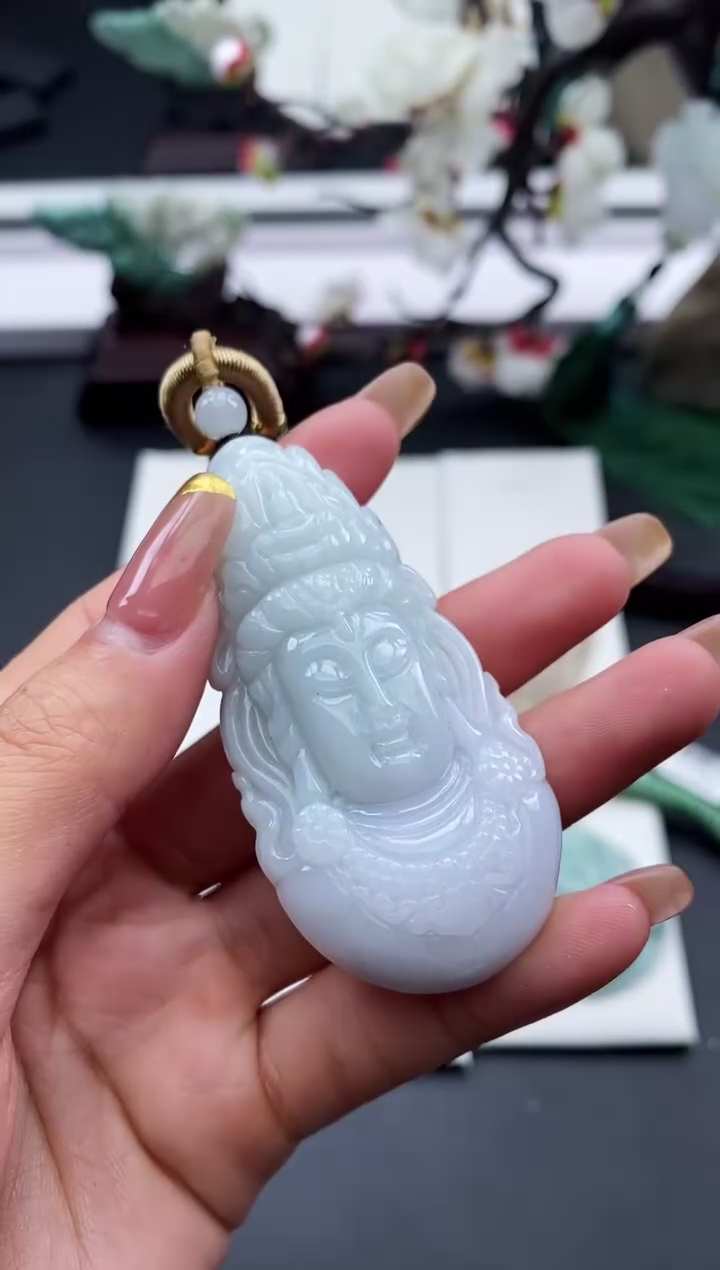 【闪购商品】翡翠颈饰未镶嵌天然缅甸A货翡翠