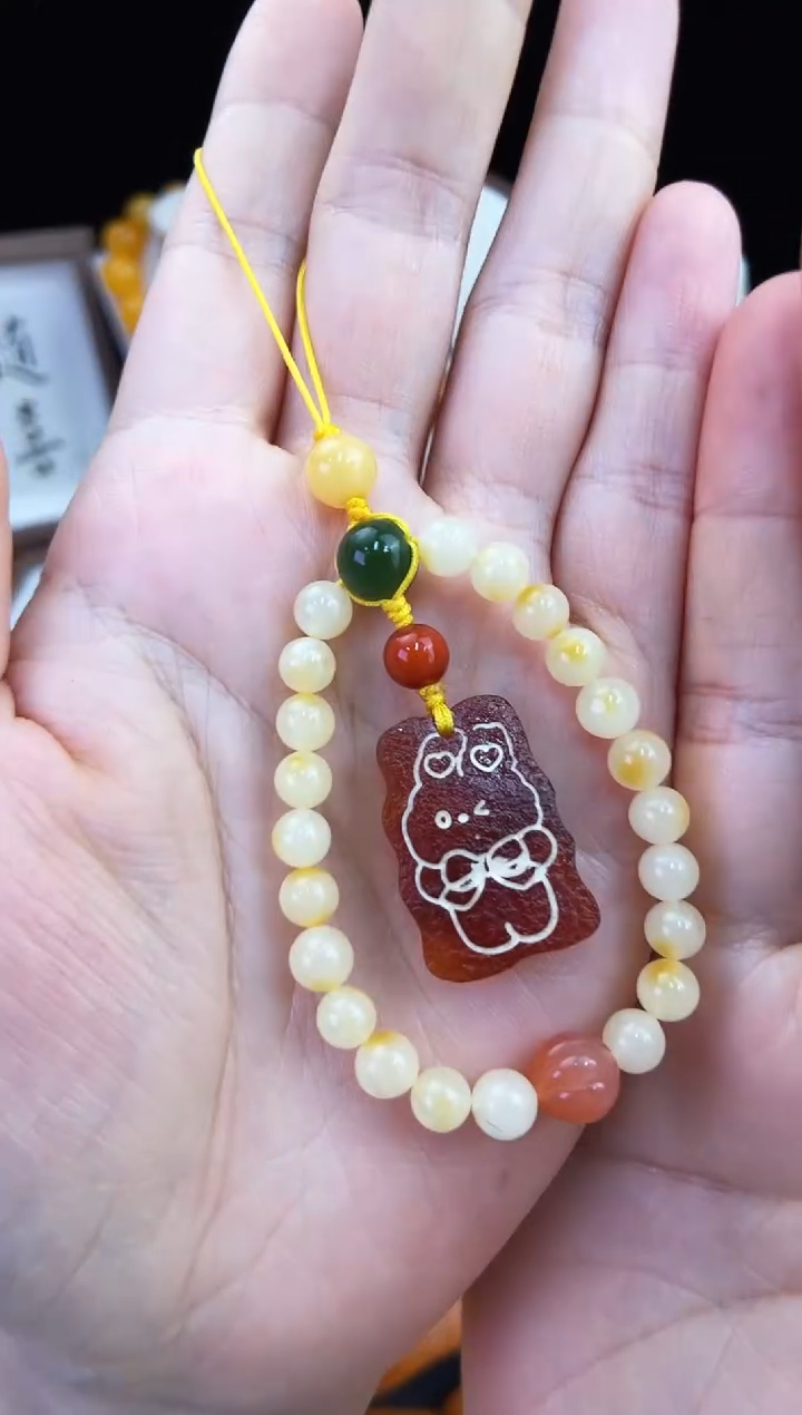 琥珀未镶嵌珠宝奇石柒月