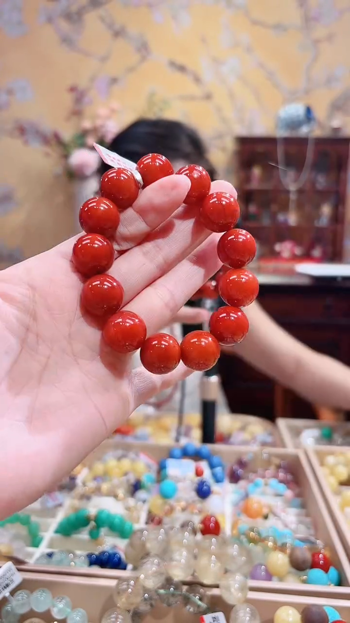 未镶嵌手串南红玛瑙设计款手串