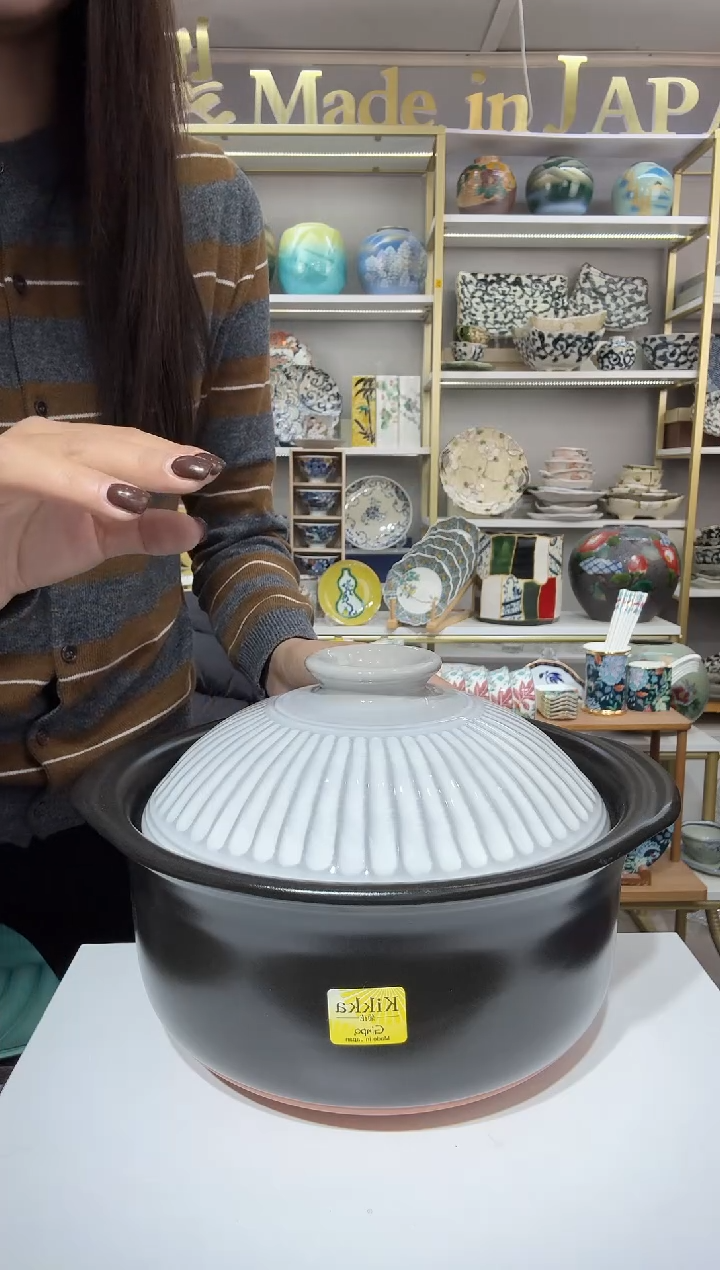 陶瓷万古烧菊花3合1.8L（2-3人用）