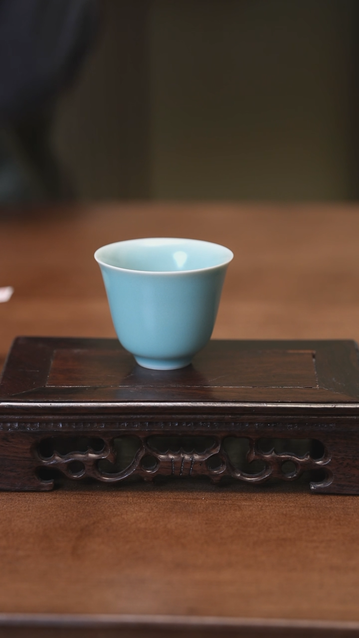 【闪购商品】Y宝丰宋官窑原产地汝瓷铃铛杯