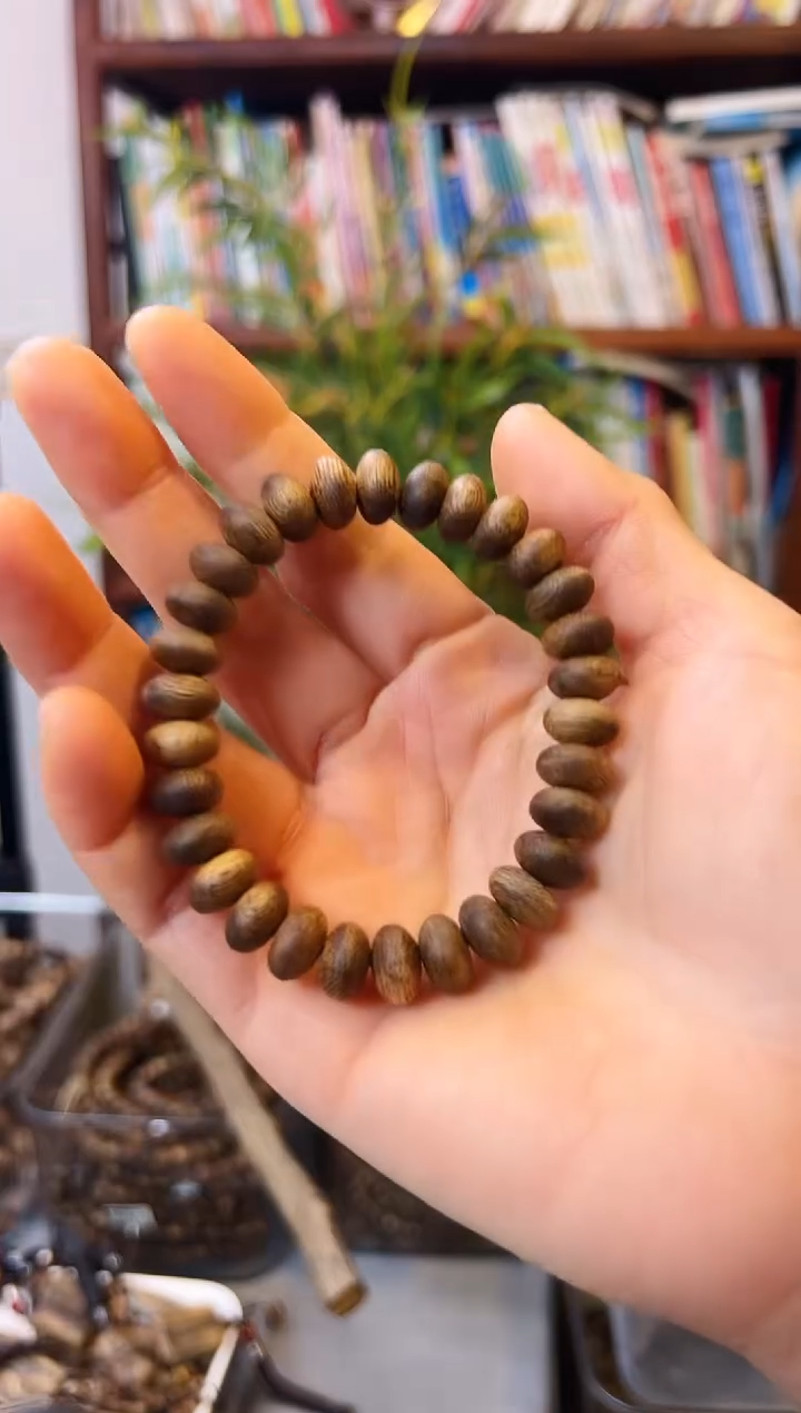 【闪购商品】沉香手串棋楠算盘珠单圈