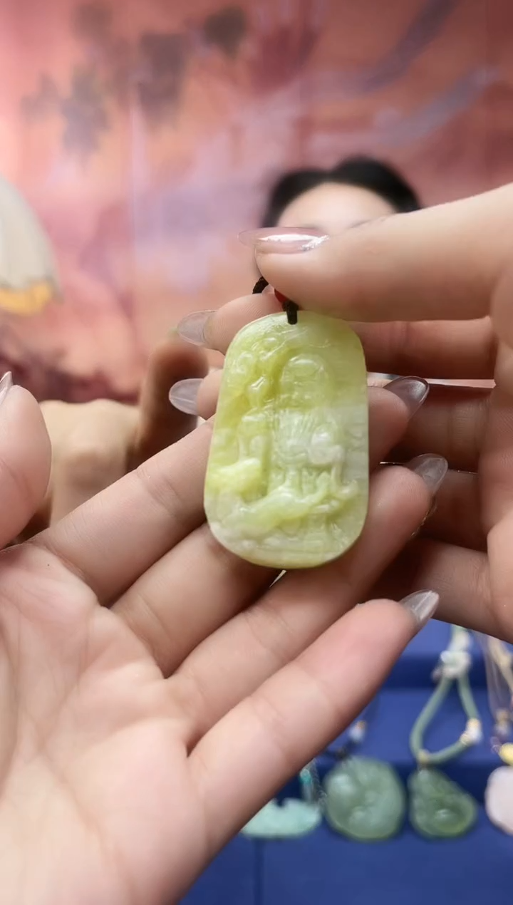 未镶嵌岫玉吊坠·