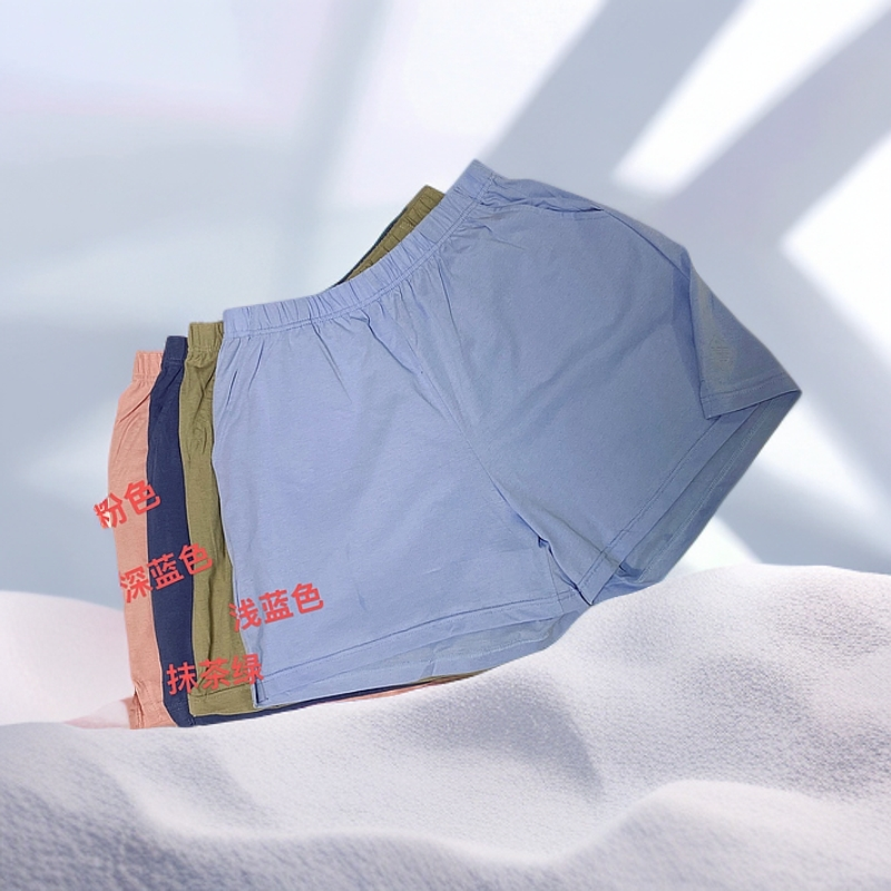 夏季松紧腰打勾短裤-果梓082