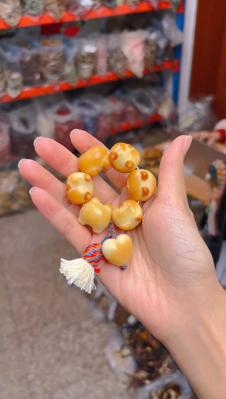 吊坠菩提根/象牙果柯基屁屁手捻  爱心