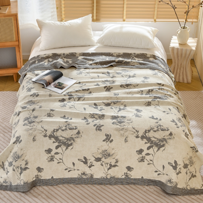 XDONGY（冬云家纺）高定200*230法国亲肤柔软  陌上 床盖o