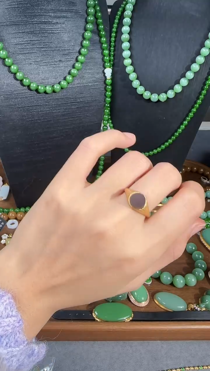 银S925镶嵌和田玉耳饰1