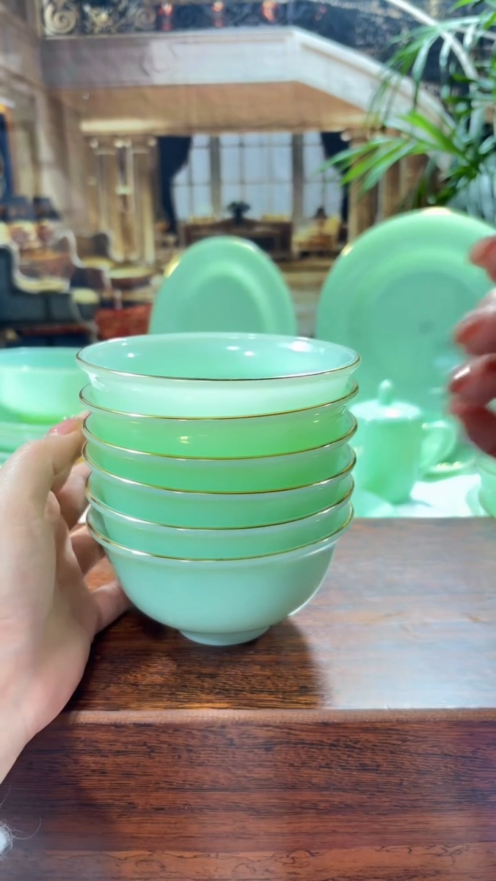 【闪购商品】... 4.5英寸玉瓷碗6个口径11.5厘米 