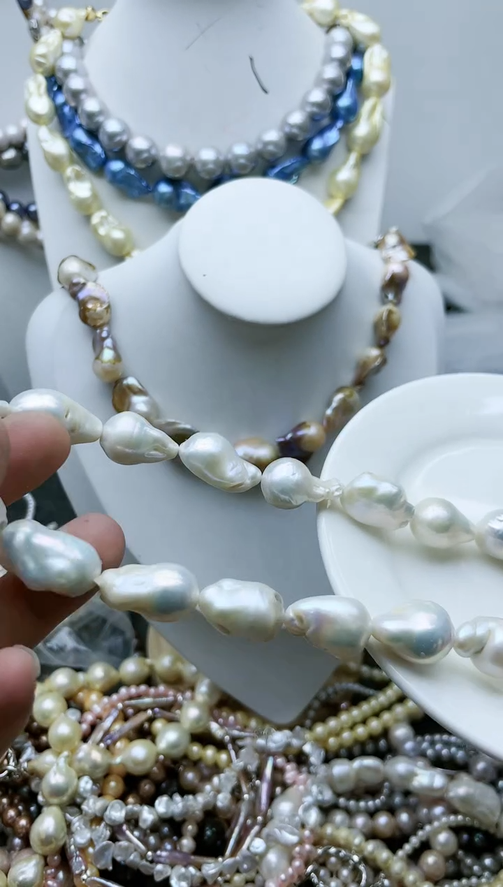 【闪购商品】淡水珍珠颈饰钛钢1