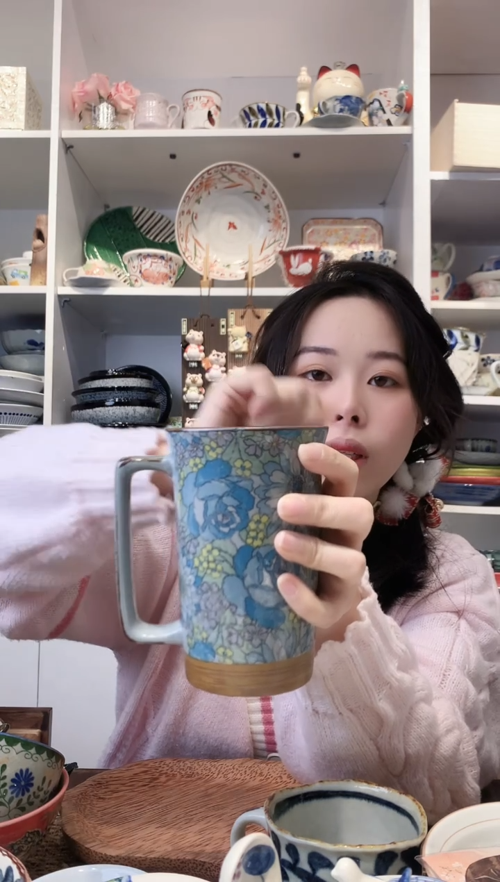 陶瓷【孤品】粗陶大号马克杯