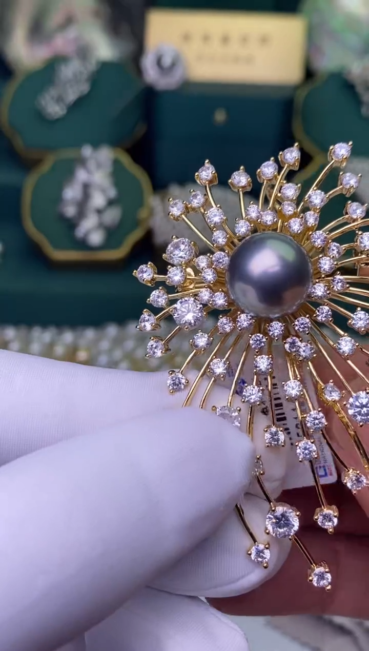 【闪购商品】海水珍珠胸饰未镶嵌13-14