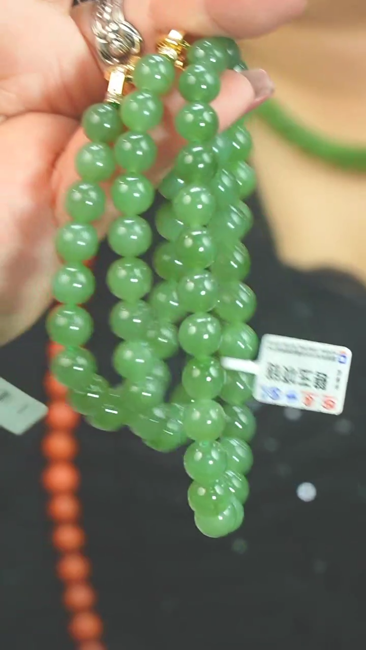 【闪购商品】和田玉9mm未镶嵌项链+手串