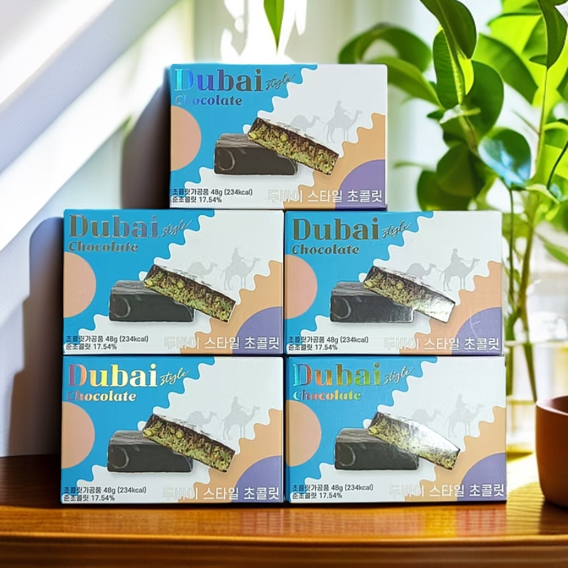 【保质期至25.9.10】韩国进口有乐制雷神迪拜风味夹心巧克力48g*5盒