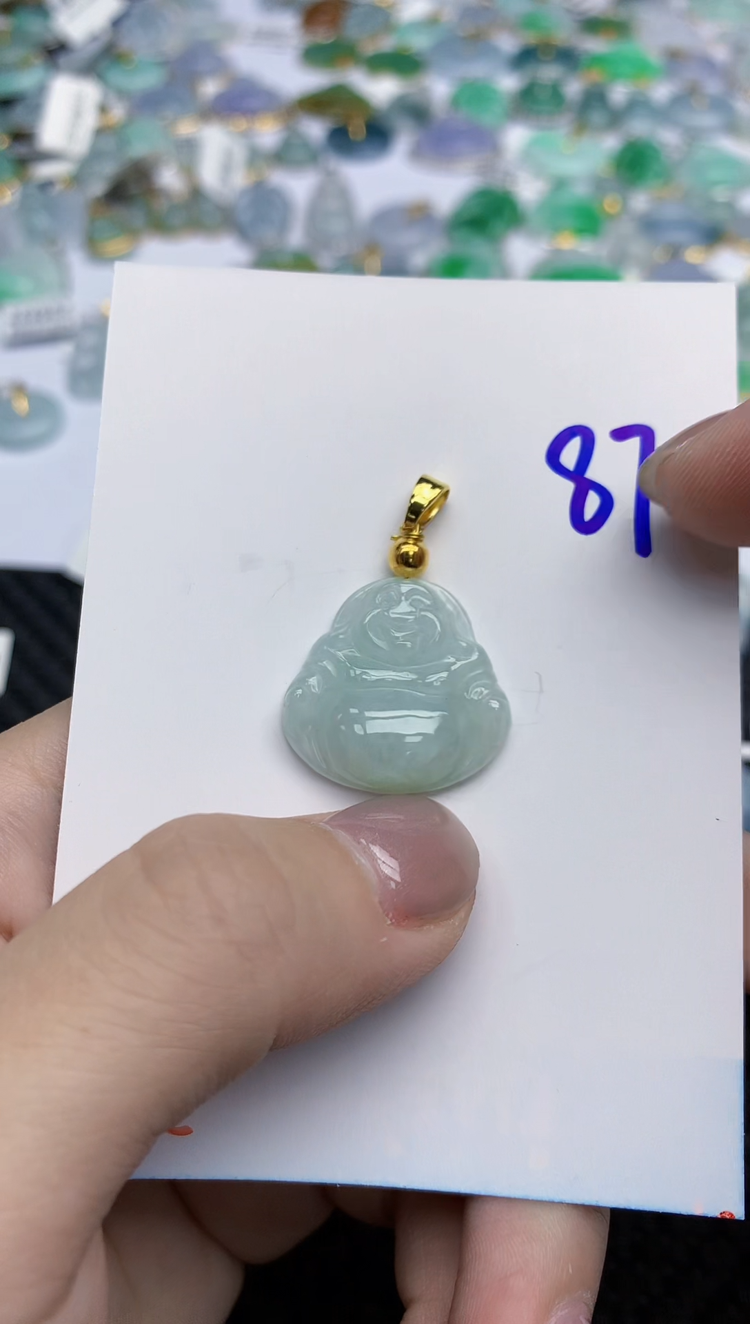 【闪购商品】翡翠颈饰未镶嵌天然翡翠A货