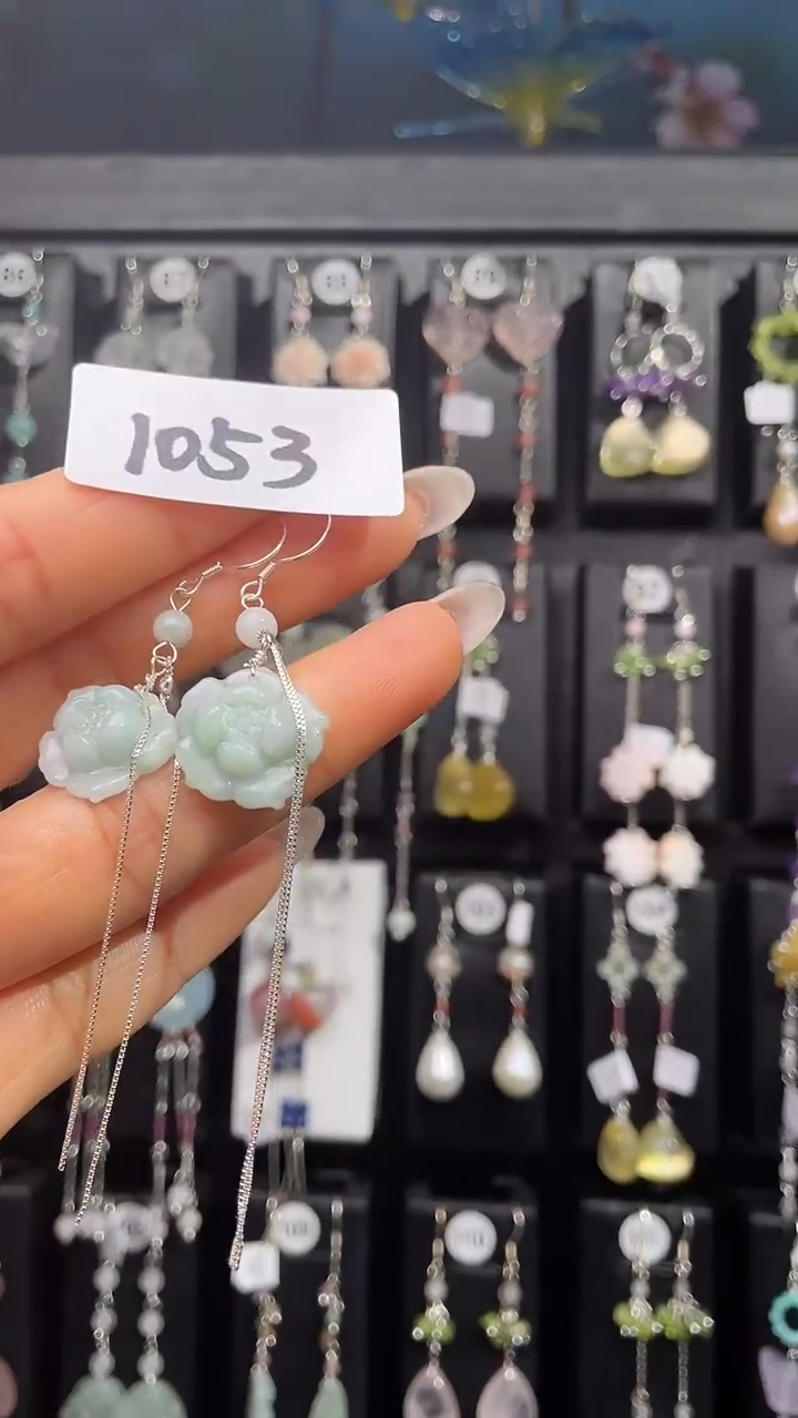 银S925镶嵌耳饰紫晶喜欢拍