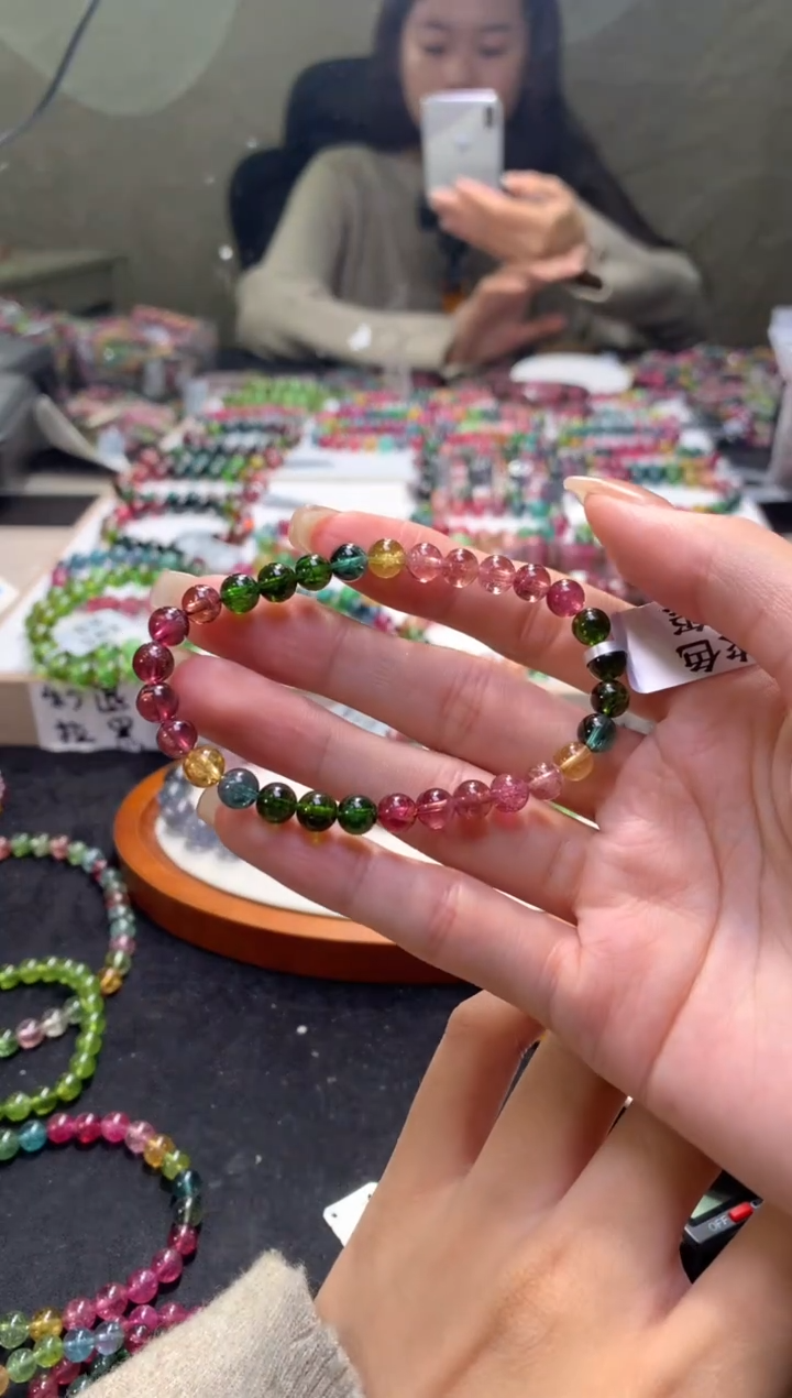 未镶嵌手串碧玺A71【天然碧玺】