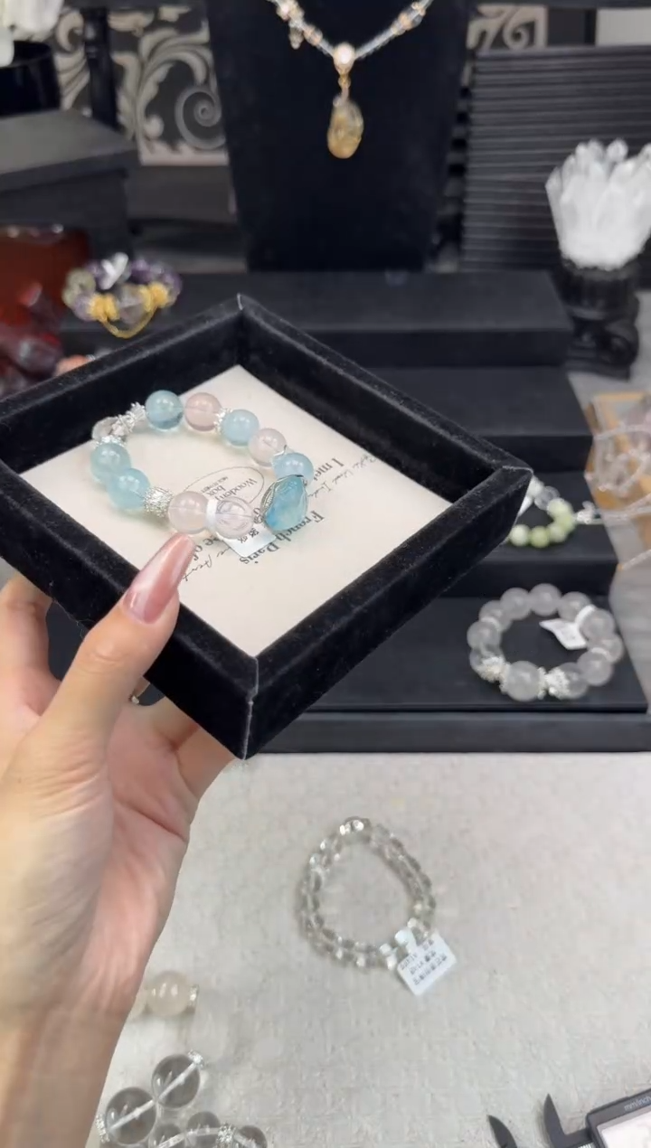 水晶手链未镶嵌天然水晶 多样性发货