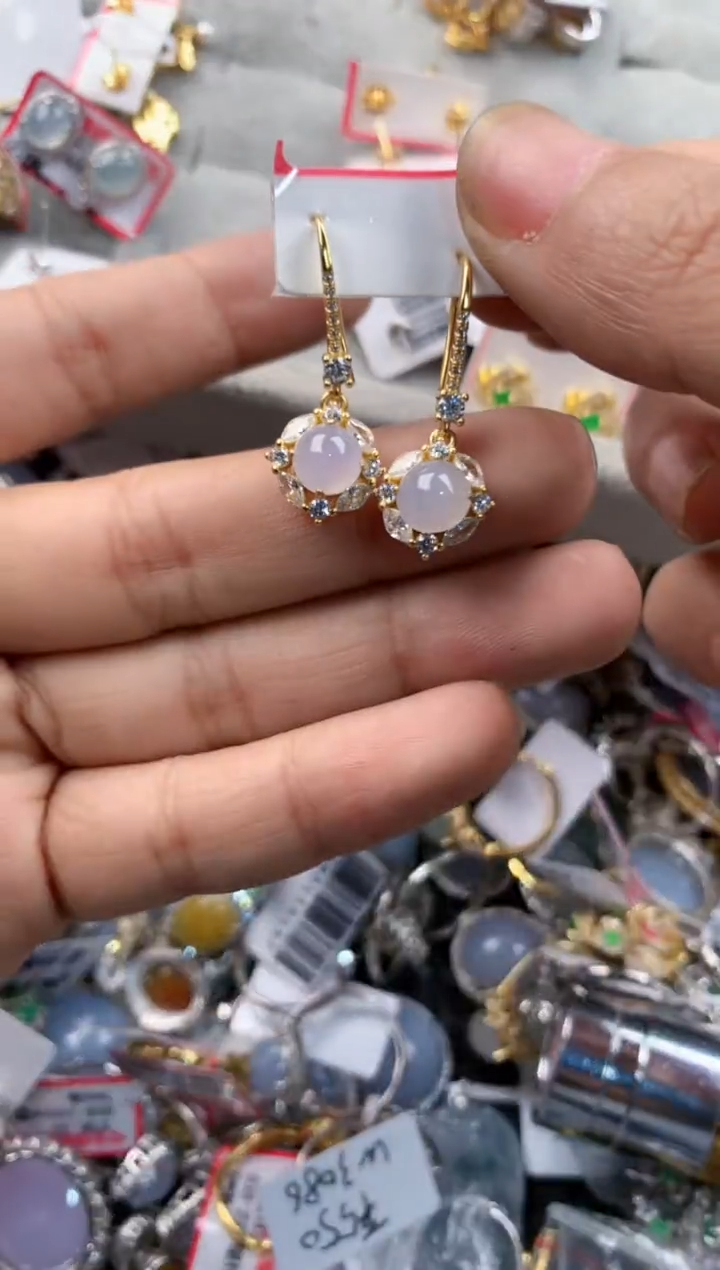 银S925镶嵌戒指翡翠777----2