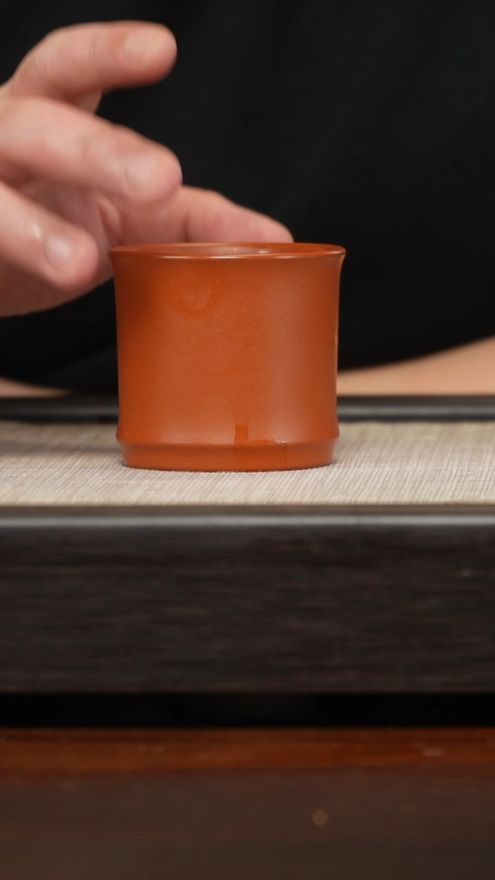 【闪购商品】紫砂茶壶朱泥竹节杯