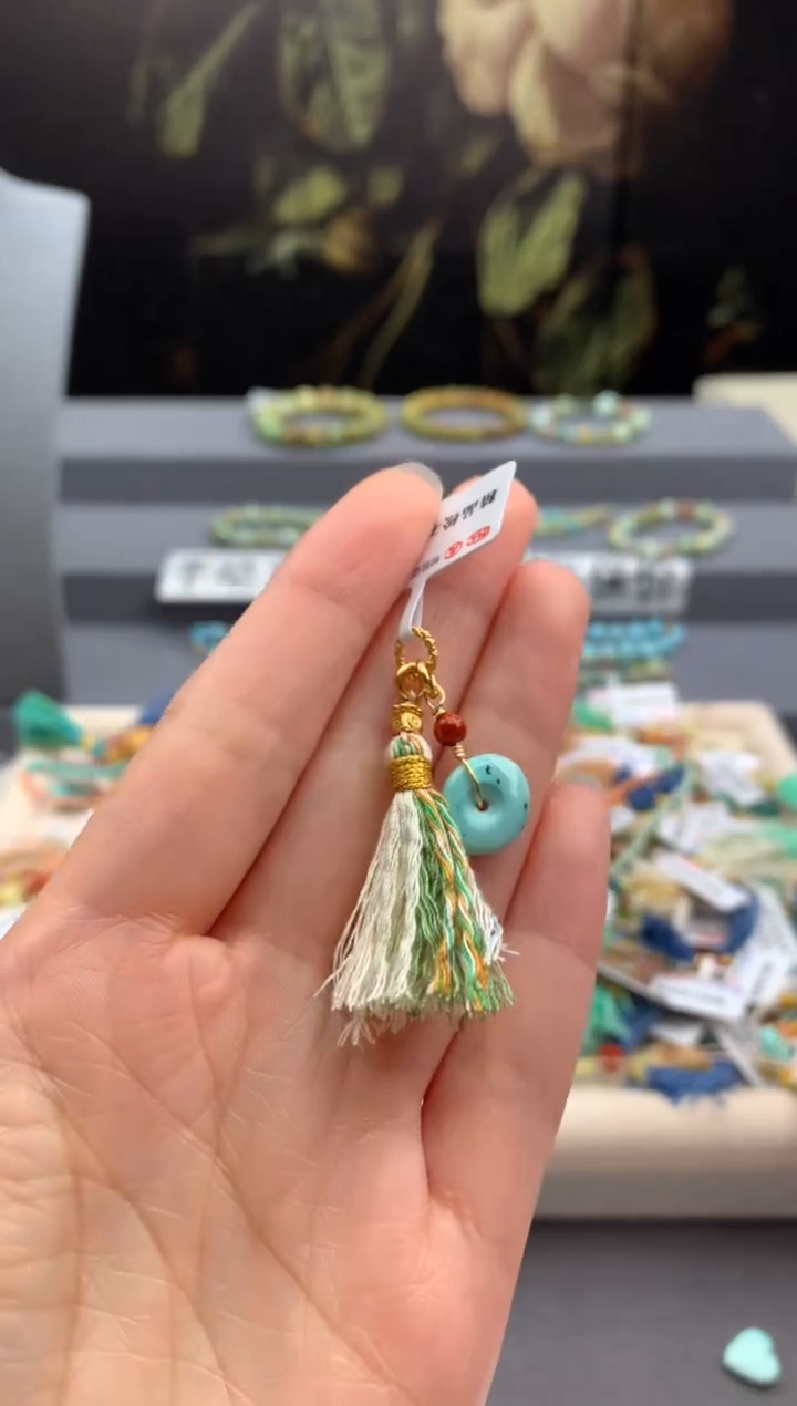 未镶嵌绿松石挂件茜.E113